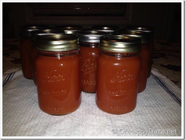 Canned Tomatoe Sauce